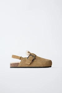 LINED LEATHER CLOGS