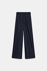 PINSTRIPE BELTED PANTS ZW COLLECTION