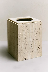 BEIGE MARBLE BATHROOM TRASH CAN