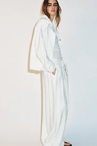 PANTALON FLUIDE À BAS AJUSTABLE