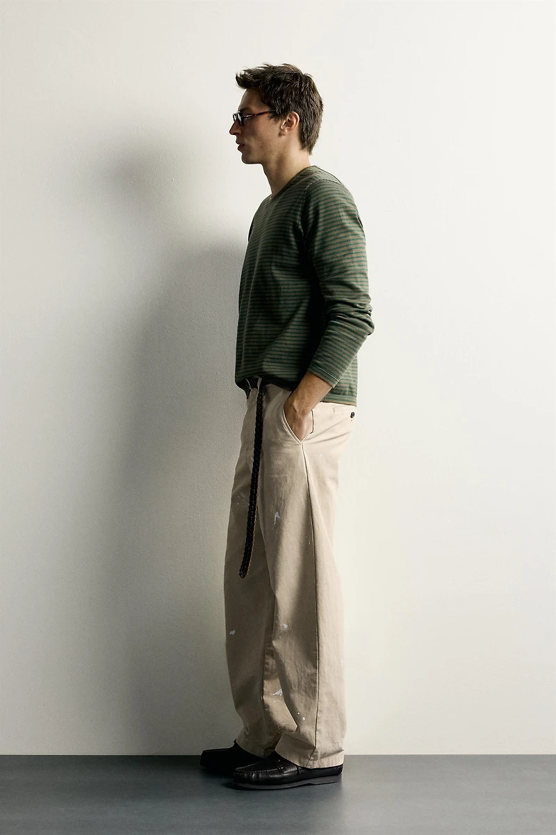 STRIPED REGULAR FIT JUMPER