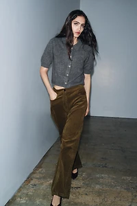 SHORT SLEEVE 100% WOOL POLO JACKET