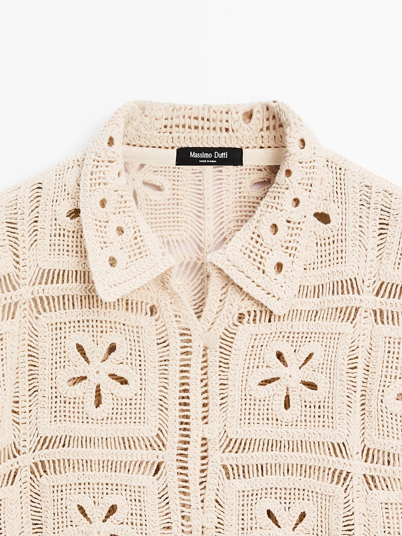 Veste crochet fantaisie