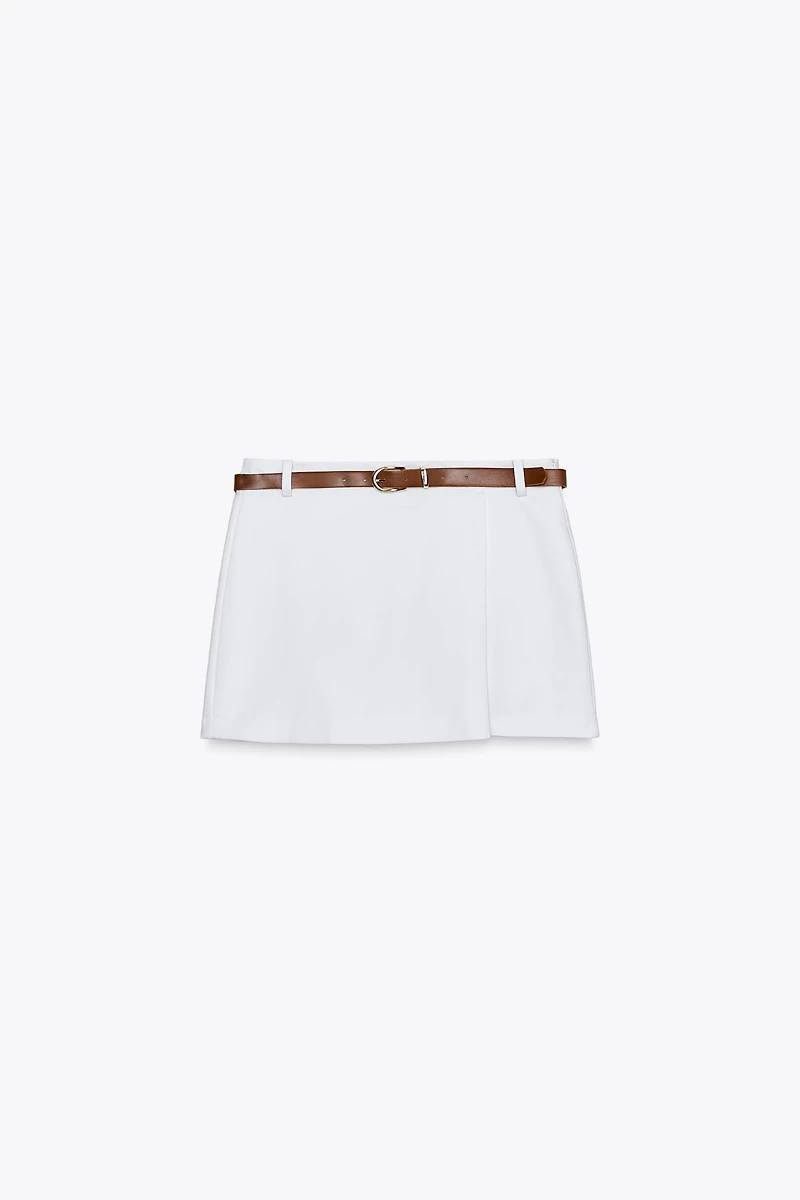 JUPE-CULOTTE CROISÉE CEINTURE