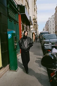 FAUX LEATHER JACKET