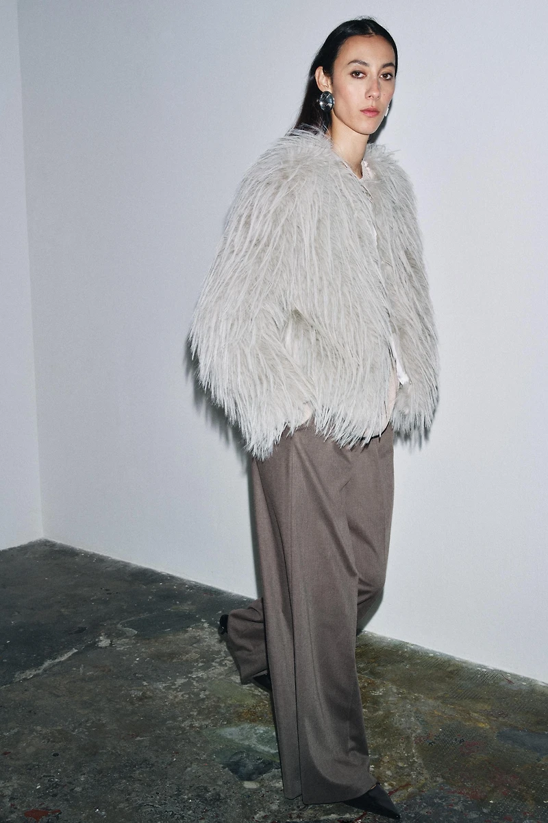 ZW COLLECTION FAUX FUR COAT