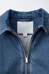 DENIM BOMBER JACKET