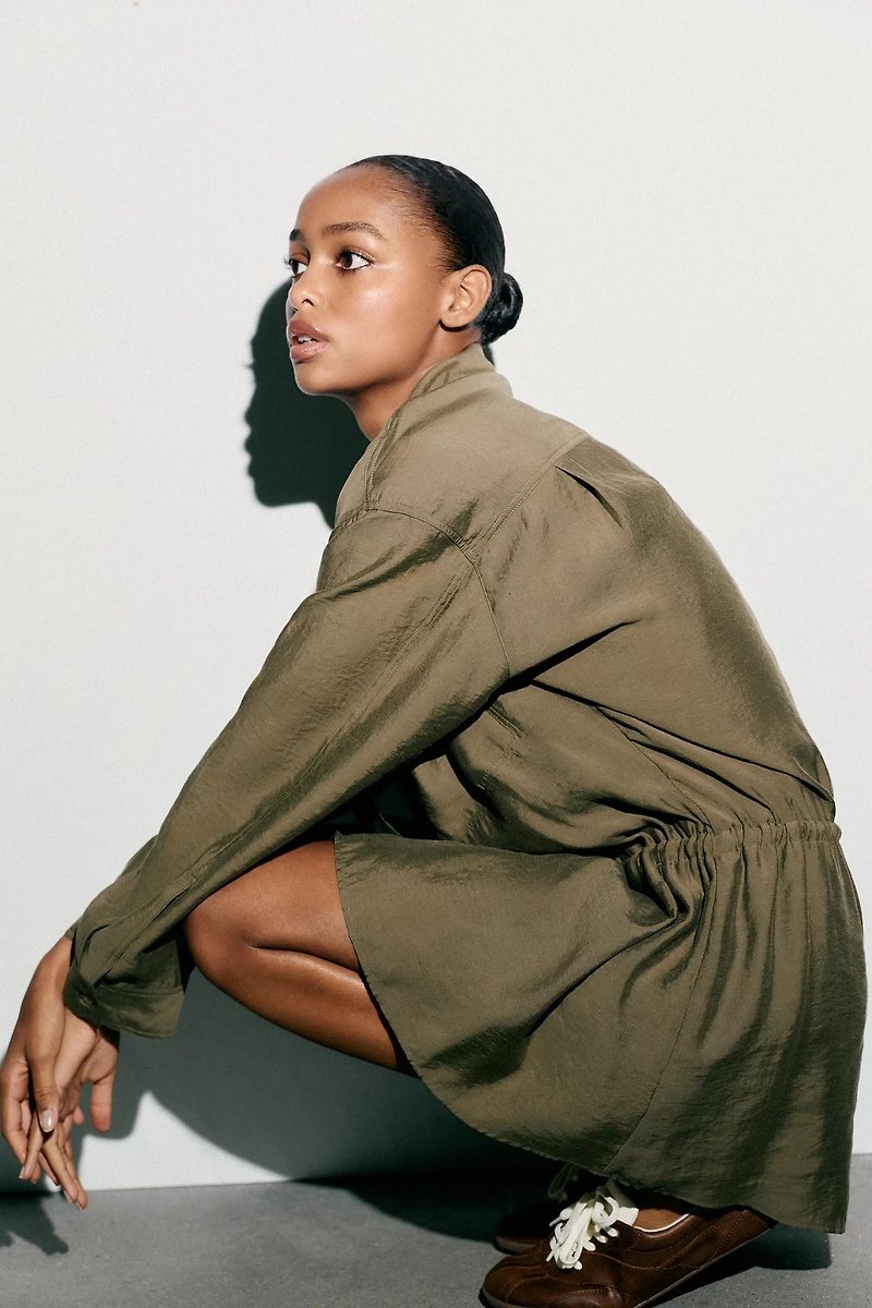 ROBE CHEMISE COURTE FLUIDE