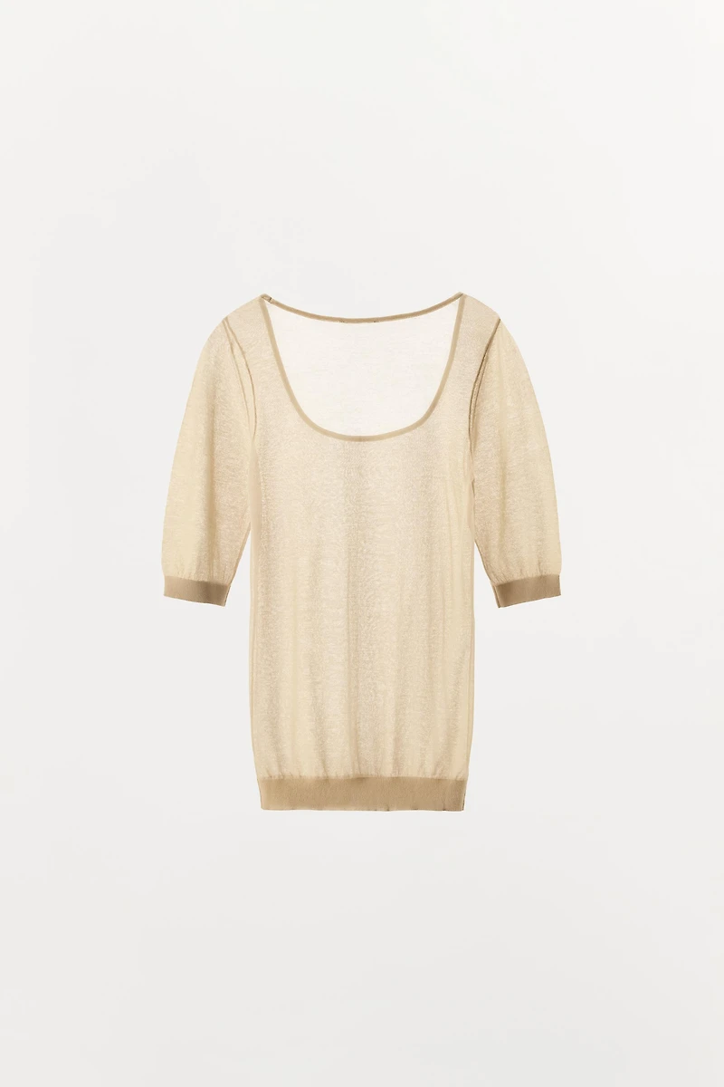 TOP EN MAILLE FINE