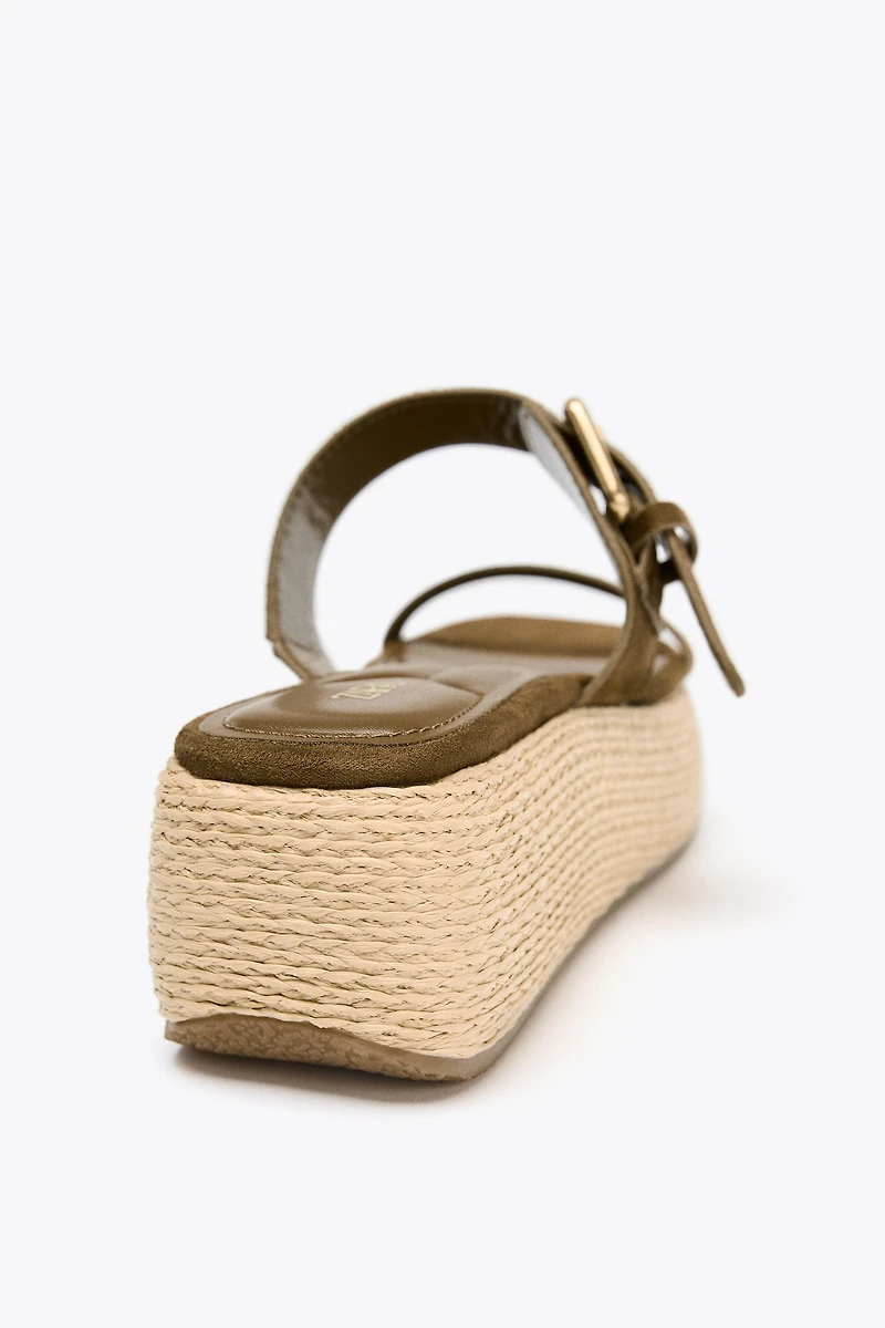 STRAPPY PLATFORM SANDALS