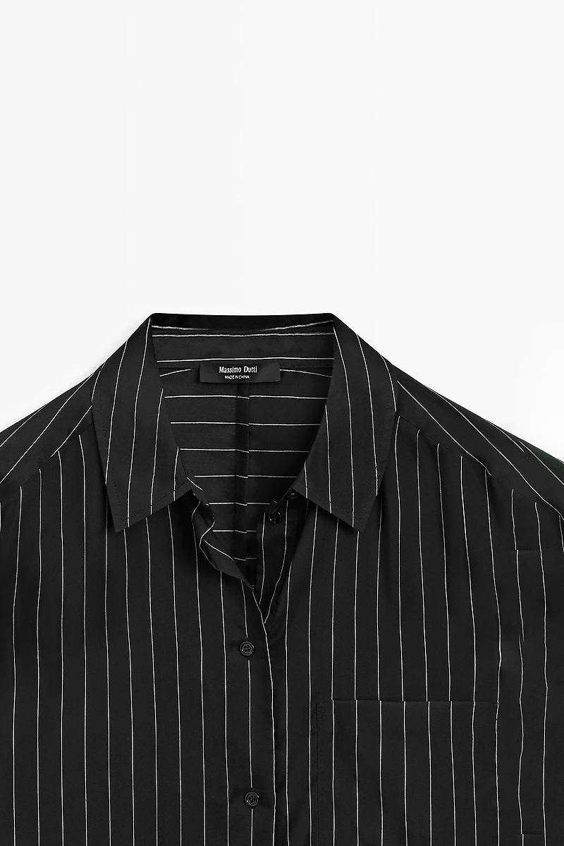 Striped shirt flowing fabric - STUDIO