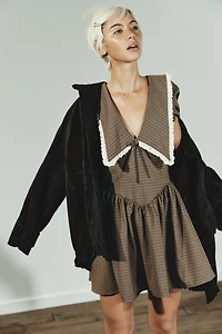 PLAID PETER PAN COLLAR DRESS