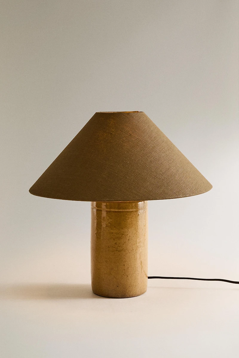 STONEWARE BASE TABLE LAMP