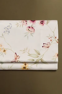 FLORAL PRINT SATEEN FLAT SHEET