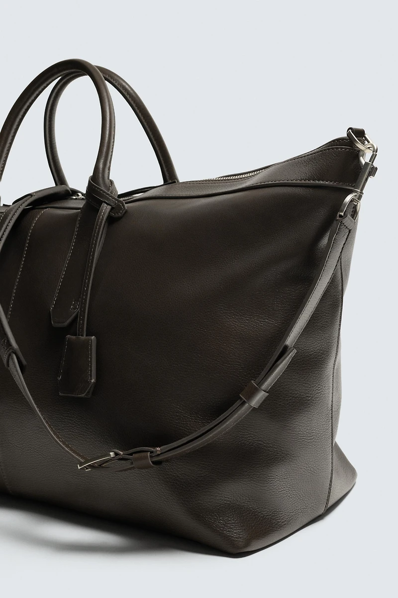 LEATHER SHOPPER BAG