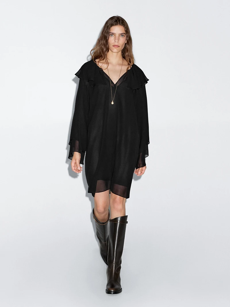 Short ruffled dress