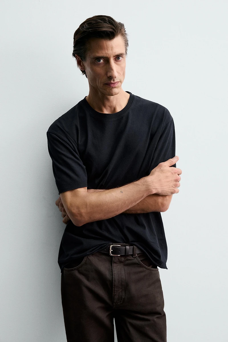 IRREGULAR HEM T-SHIRT