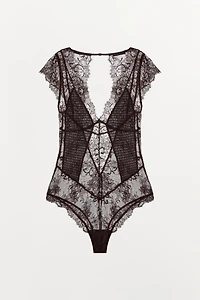 COMBINATION LACE BODYSUIT