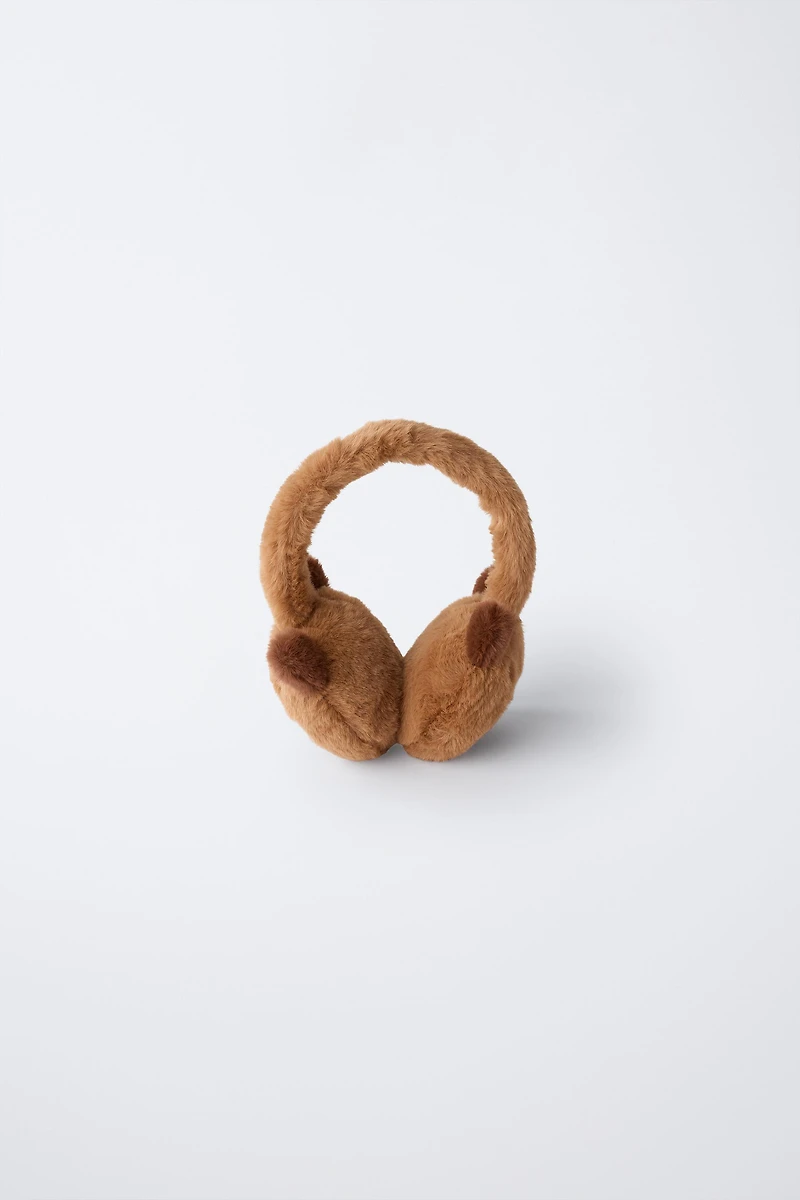 CAPYBARA FAUX FUR EAR MUFFS
