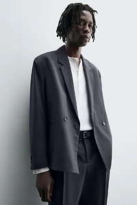 DOUBLE BREASTED SUIT BLAZER
