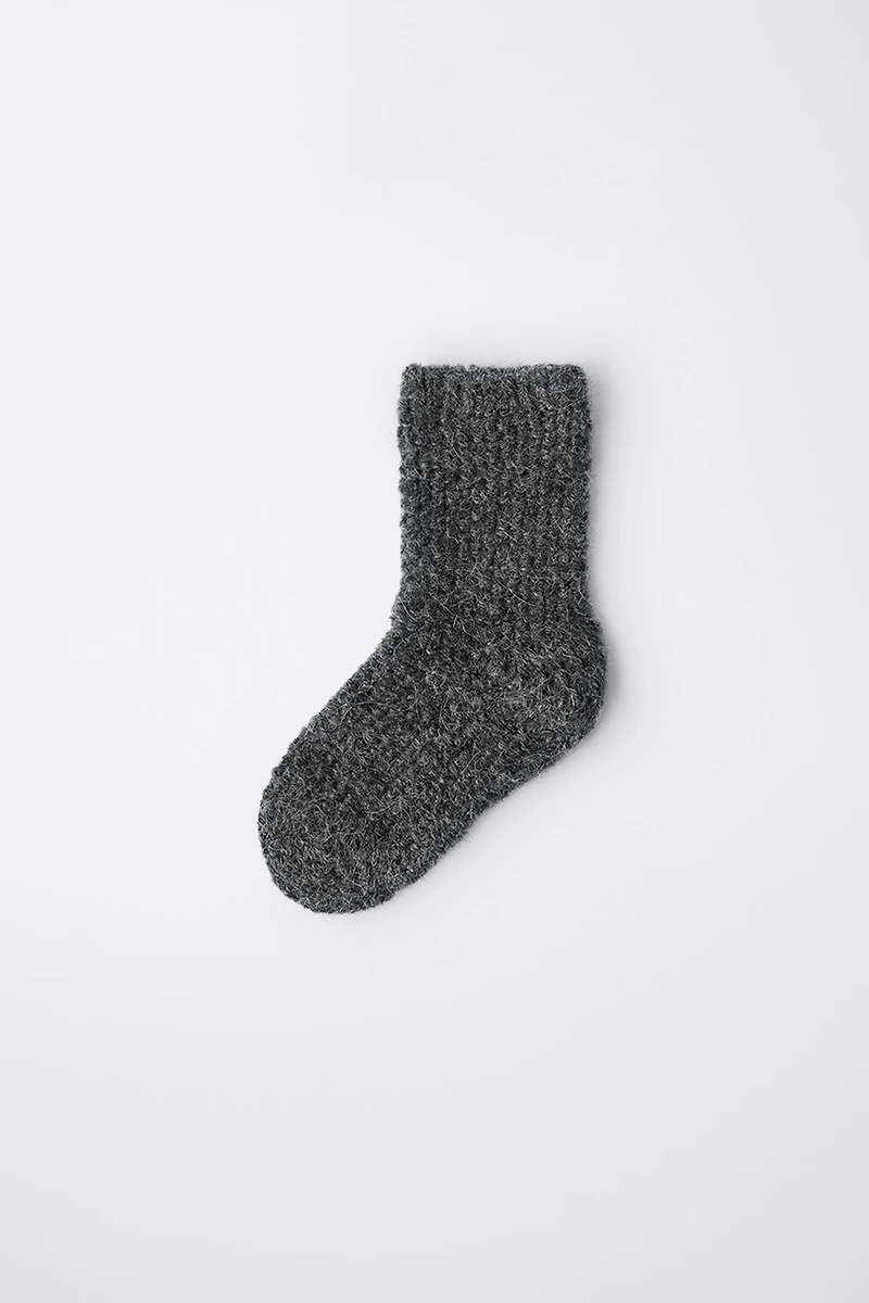 KNIT SOCKS WITH WOOL