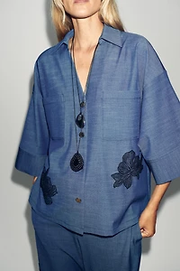 FLORAL KIMONO SHIRT