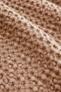MINI WAFFLE-KNIT COTTON BEDSPREAD
