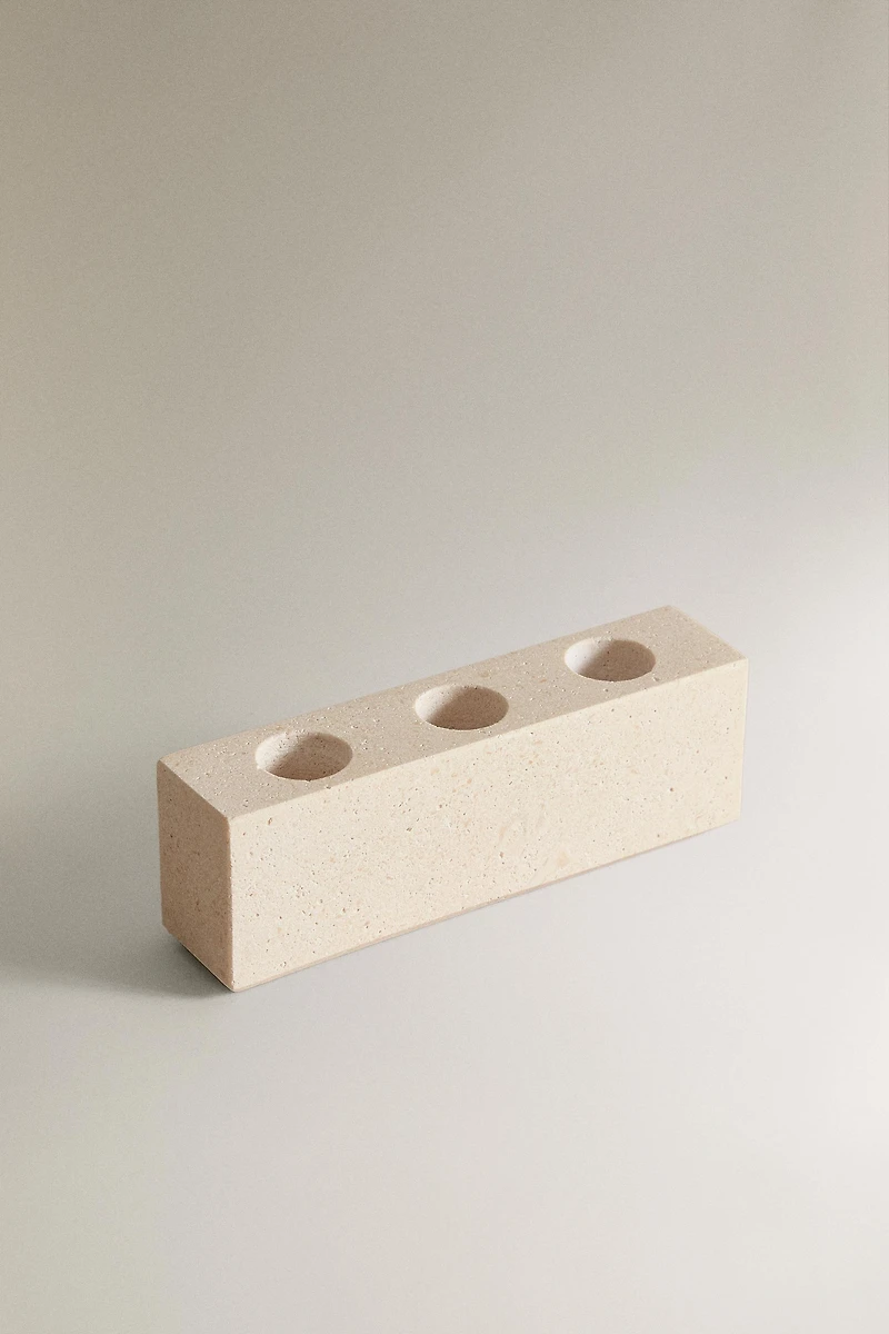 SUPPORT BROSSE À DENTS MARBRE BLANC