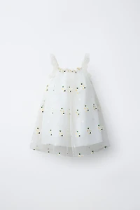FLORAL TULLE DRESS