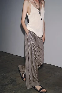 ZW COLLECTION STRIPED FLOWY PANTS