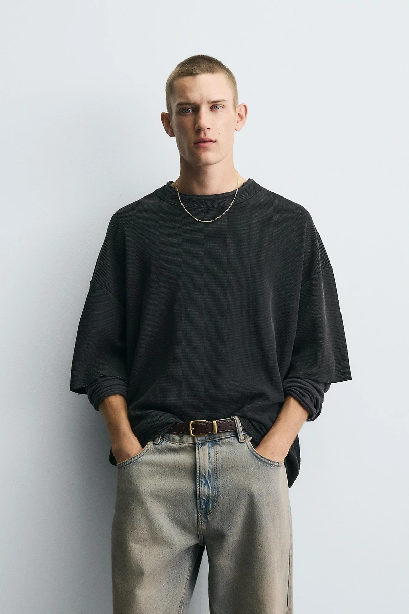 PRINTED KNIT T-SHIRT