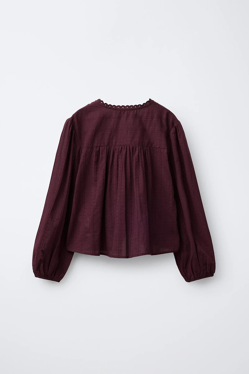 CHEMISE ROMANTIQUE STRUCTURÉE