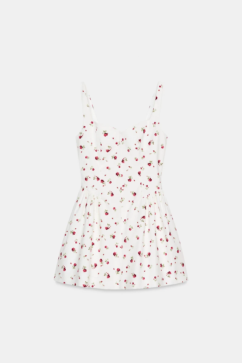 FLORAL PRINT VOLUME DRESS