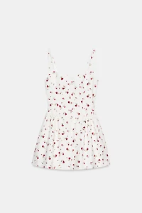 FLORAL PRINT VOLUME DRESS