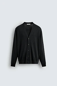 100% WOOL CARDIGAN