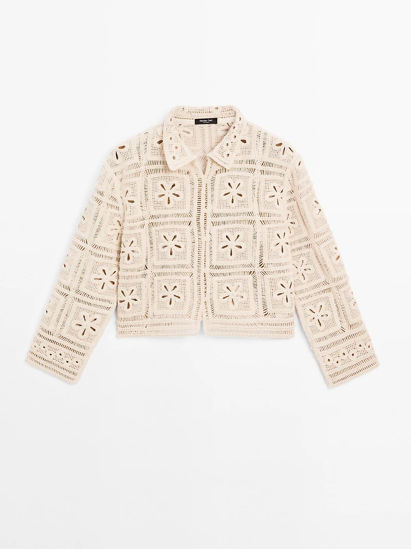 Veste crochet fantaisie