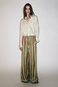STRIPED PAJAMA PANTS ZW COLLECTION