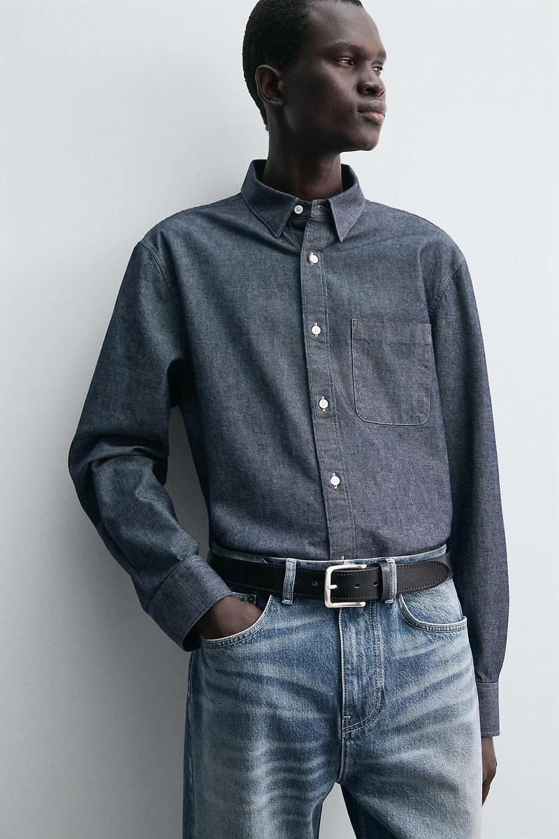 WIDE LEATHER BELT