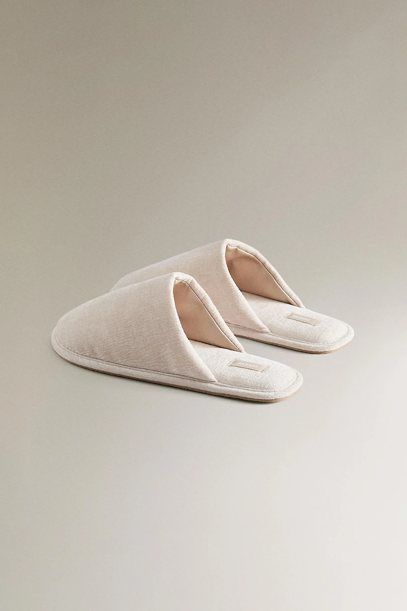 VELVET MULE SLIPPERS