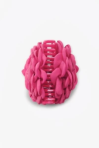 FLOWER FABRIC HAIR CLIP