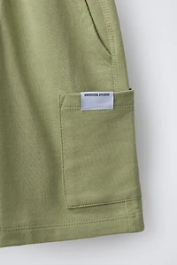 PLUSH CARGO SHORTS