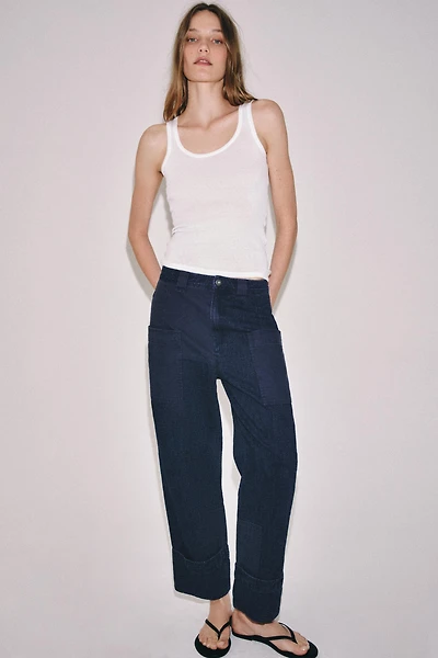 ZW COLLECTION COMBINATION POCKET PANTS