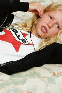 T-SHIRT CÔTELÉ IMPRIMÉ BILLIE EILISH ® LASH MUSIC ©