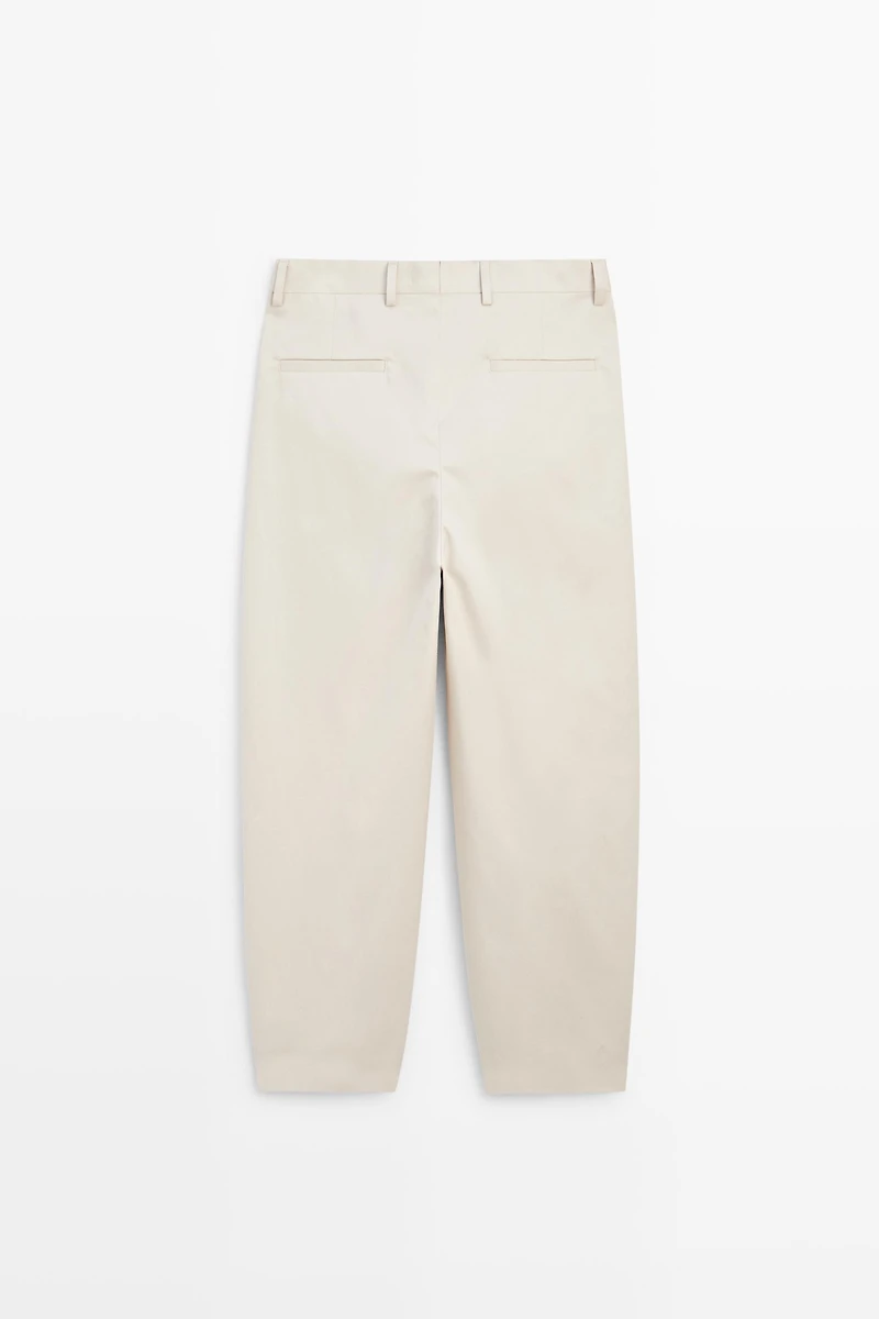 100% cotton darted pants