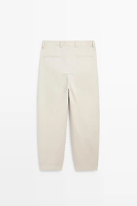 100% cotton darted pants