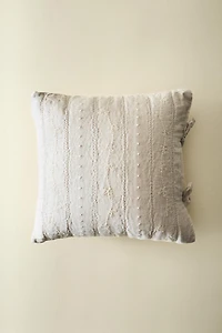 CHILDREN'S THROW PILLOW WITH FLORAL EMBROIDERY