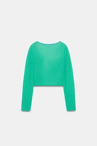 GILET EN MAILLE ASYMÉTRIQUE