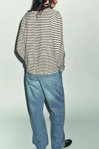 STRIPED LONG SLEEVE T-SHIRT