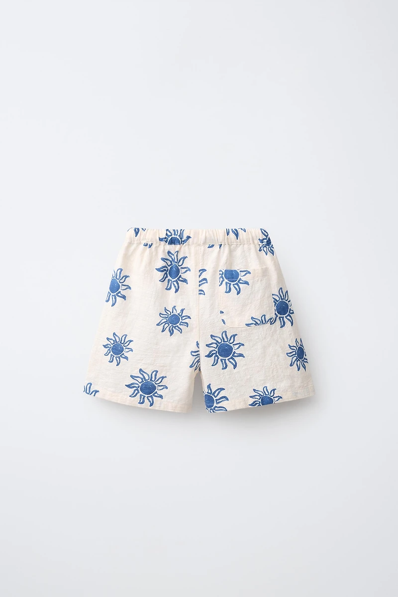 SUN PRINT SHORTS