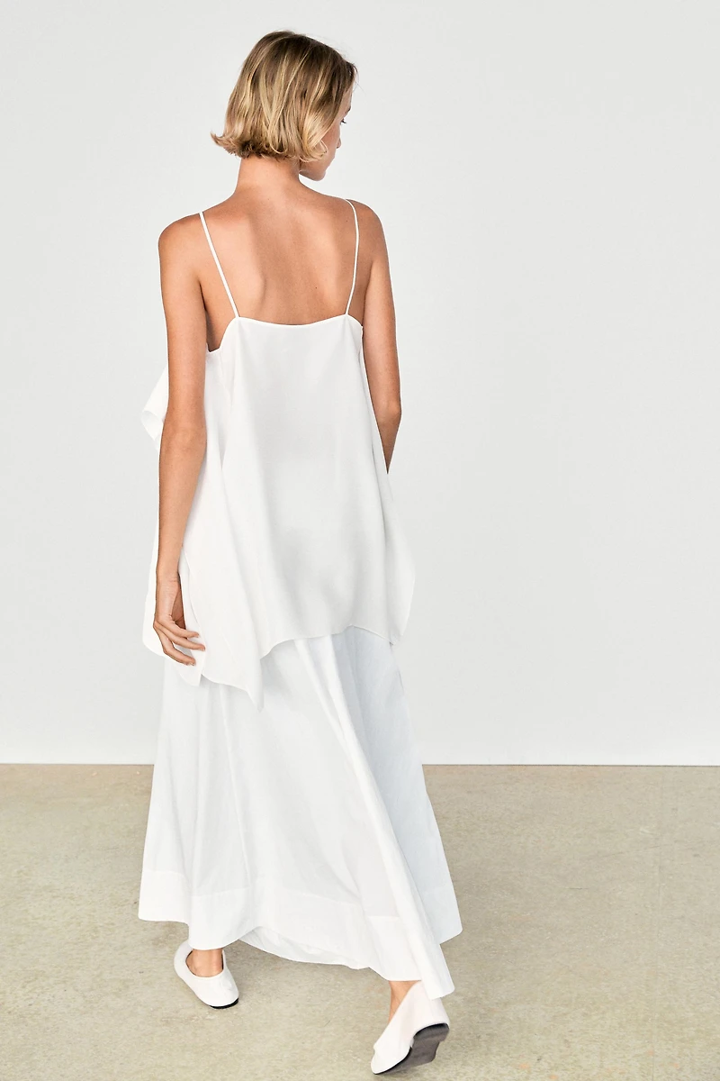Flowing spaghetti strap top